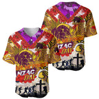 Personalised Broncos ANZAC Day Baseball Jersey Aboriginal Rising Sun