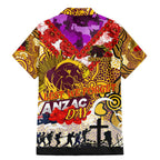 Personalised Broncos ANZAC Day Family Matching Mermaid Dress and Hawaiian Shirt Aboriginal Rising Sun