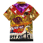 Personalised Broncos ANZAC Day Family Matching Off Shoulder Maxi Dress and Hawaiian Shirt Aboriginal Rising Sun