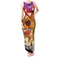 Personalised Broncos ANZAC Day Tank Maxi Dress Aboriginal Rising Sun