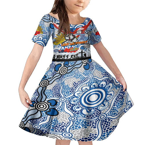 Personalised Bulldogs ANZAC Day Family Matching Mermaid Dress and Hawaiian Shirt Aboriginal Rising Sun