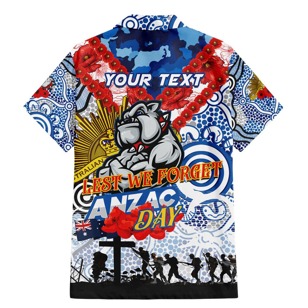 Personalised Bulldogs ANZAC Day Family Matching Mermaid Dress and Hawaiian Shirt Aboriginal Rising Sun
