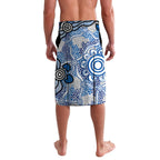 Personalised Bulldogs ANZAC Day Lavalava Aboriginal Rising Sun