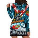 Personalised Sharks ANZAC Day Hoodie Dress Aboriginal Rising Sun