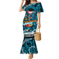 Personalised Sharks ANZAC Day Mermaid Dress Aboriginal Rising Sun