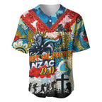 Personalised Titans ANZAC Day Baseball Jersey Aboriginal Rising Sun