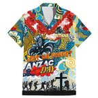Personalised Titans ANZAC Day Family Matching Mermaid Dress and Hawaiian Shirt Aboriginal Rising Sun