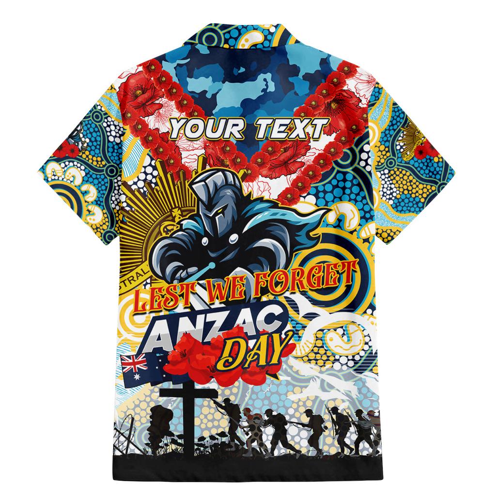 Personalised Titans ANZAC Day Family Matching Mermaid Dress and Hawaiian Shirt Aboriginal Rising Sun