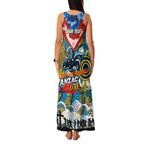 Personalised Titans ANZAC Day Family Matching Tank Maxi Dress and Hawaiian Shirt Aboriginal Rising Sun