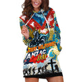 Personalised Titans ANZAC Day Hoodie Dress Aboriginal Rising Sun