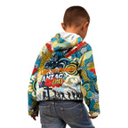 Personalised Titans ANZAC Day Kid Hoodie Aboriginal Rising Sun