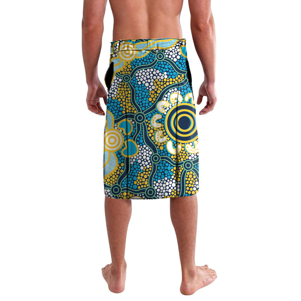 Personalised Titans ANZAC Day Lavalava Aboriginal Rising Sun