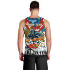 Personalised Titans ANZAC Day Men Tank Top Aboriginal Rising Sun