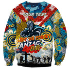 Personalised Titans ANZAC Day Sweatshirt Aboriginal Rising Sun