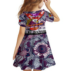 Personalised Eagles ANZAC Day Family Matching Short Sleeve Bodycon Dress and Hawaiian Shirt Aboriginal Rising Sun