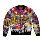 Personalised Storm ANZAC Day Bomber Jacket Aboriginal Rising Sun
