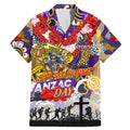 Personalised Storm ANZAC Day Family Matching Mermaid Dress and Hawaiian Shirt Aboriginal Rising Sun