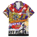 Personalised Storm ANZAC Day Family Matching Mermaid Dress and Hawaiian Shirt Aboriginal Rising Sun