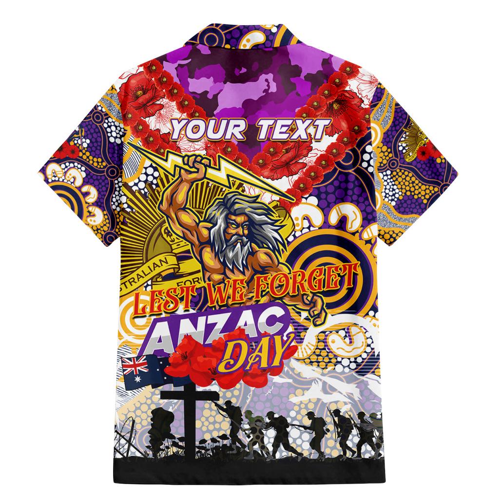 Personalised Storm ANZAC Day Family Matching Mermaid Dress and Hawaiian Shirt Aboriginal Rising Sun