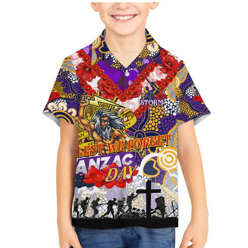 Personalised Storm ANZAC Day Family Matching Mermaid Dress and Hawaiian Shirt Aboriginal Rising Sun