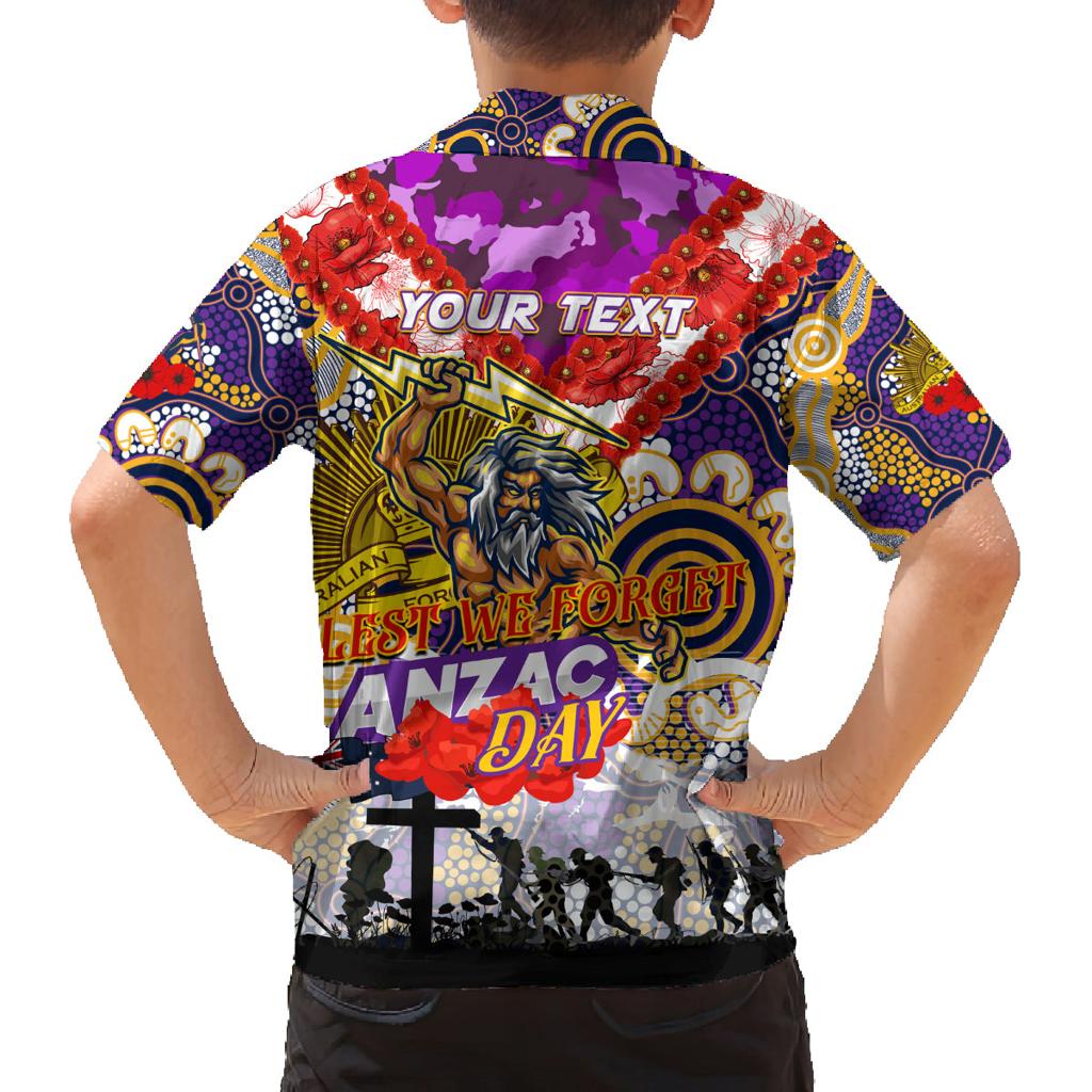 Personalised Storm ANZAC Day Family Matching Tank Maxi Dress and Hawaiian Shirt Aboriginal Rising Sun