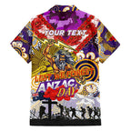 Personalised Storm ANZAC Day Family Matching Tank Maxi Dress and Hawaiian Shirt Aboriginal Rising Sun