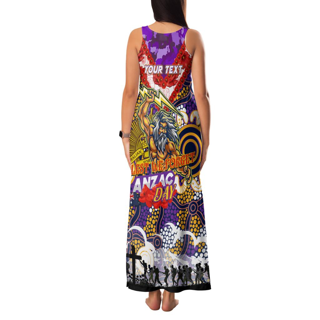 Personalised Storm ANZAC Day Family Matching Tank Maxi Dress and Hawaiian Shirt Aboriginal Rising Sun