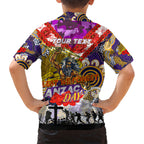 Personalised Storm ANZAC Day Hawaiian Shirt Aboriginal Rising Sun