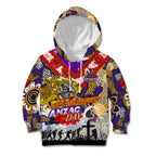 Personalised Storm ANZAC Day Kid Hoodie Aboriginal Rising Sun