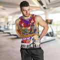 Personalised Storm ANZAC Day Men Tank Top Aboriginal Rising Sun