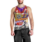 Personalised Storm ANZAC Day Men Tank Top Aboriginal Rising Sun