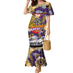 Personalised Storm ANZAC Day Mermaid Dress Aboriginal Rising Sun