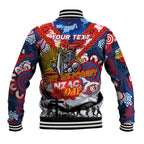 Personalised Knights ANZAC Day Baseball Jacket Aboriginal Rising Sun