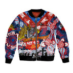 Personalised Knights ANZAC Day Bomber Jacket Aboriginal Rising Sun