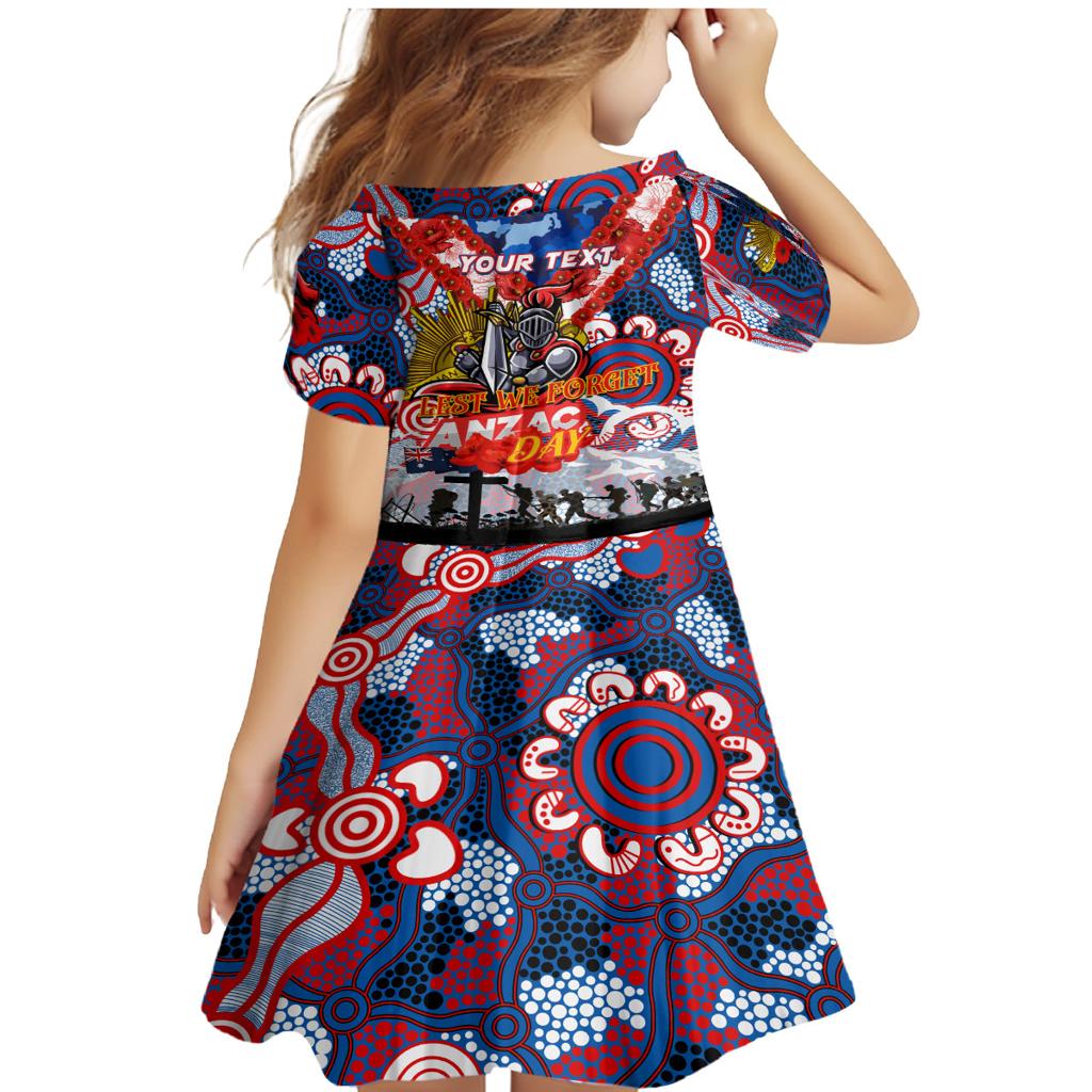Personalised Knights ANZAC Day Family Matching Mermaid Dress and Hawaiian Shirt Aboriginal Rising Sun