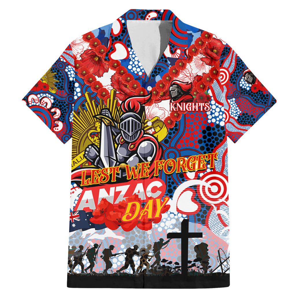Personalised Knights ANZAC Day Family Matching Mermaid Dress and Hawaiian Shirt Aboriginal Rising Sun
