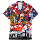 Personalised Knights ANZAC Day Family Matching Summer Maxi Dress and Hawaiian Shirt Aboriginal Rising Sun