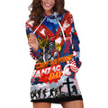 Personalised Knights ANZAC Day Hoodie Dress Aboriginal Rising Sun