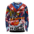 Personalised Knights ANZAC Day Long Sleeve Shirt Aboriginal Rising Sun