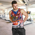 Personalised Knights ANZAC Day Men Tank Top Aboriginal Rising Sun