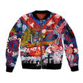 Personalised Knights ANZAC Day Sleeve Zip Bomber Jacket Aboriginal Rising Sun