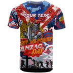 Personalised Knights ANZAC Day T Shirt Aboriginal Rising Sun