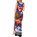 Personalised Knights ANZAC Day Tank Maxi Dress Aboriginal Rising Sun