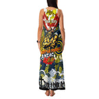 Personalised Cowboys ANZAC Day Family Matching Tank Maxi Dress and Hawaiian Shirt Aboriginal Rising Sun