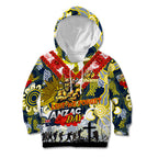 Personalised Cowboys ANZAC Day Kid Hoodie Aboriginal Rising Sun