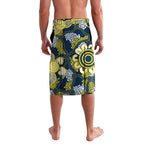 Personalised Cowboys ANZAC Day Lavalava Aboriginal Rising Sun