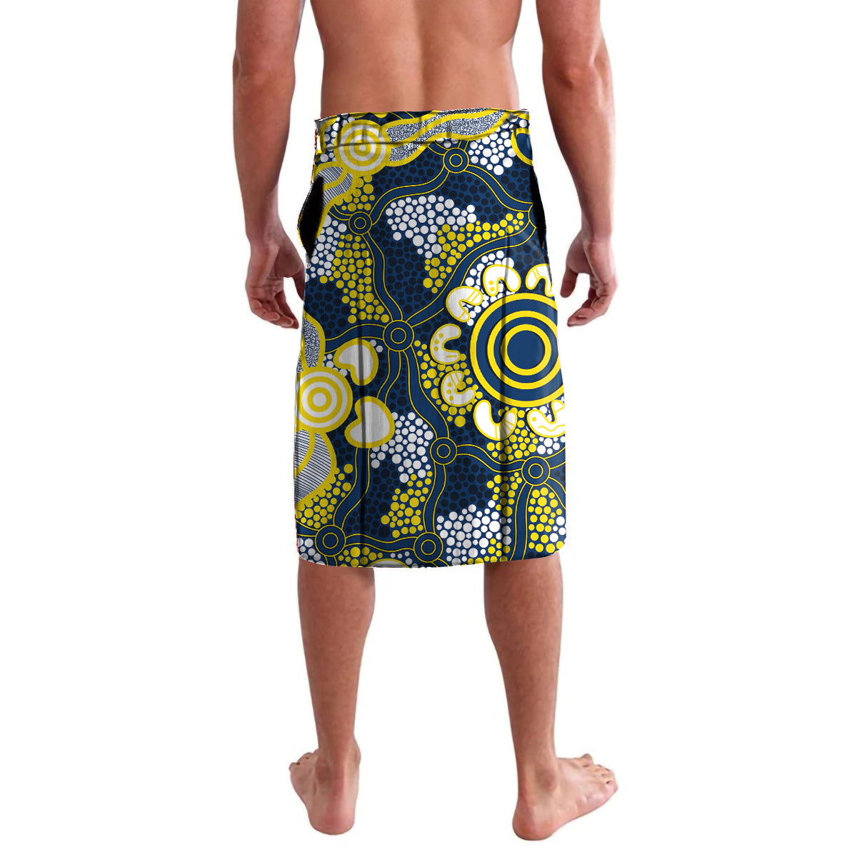 Personalised Cowboys ANZAC Day Lavalava Aboriginal Rising Sun