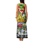 Personalised Eels ANZAC Day Family Matching Tank Maxi Dress and Hawaiian Shirt Aboriginal Rising Sun