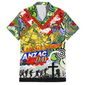 Personalised Eels ANZAC Day Hawaiian Shirt Aboriginal Rising Sun