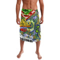 Personalised Eels ANZAC Day Lavalava Aboriginal Rising Sun
